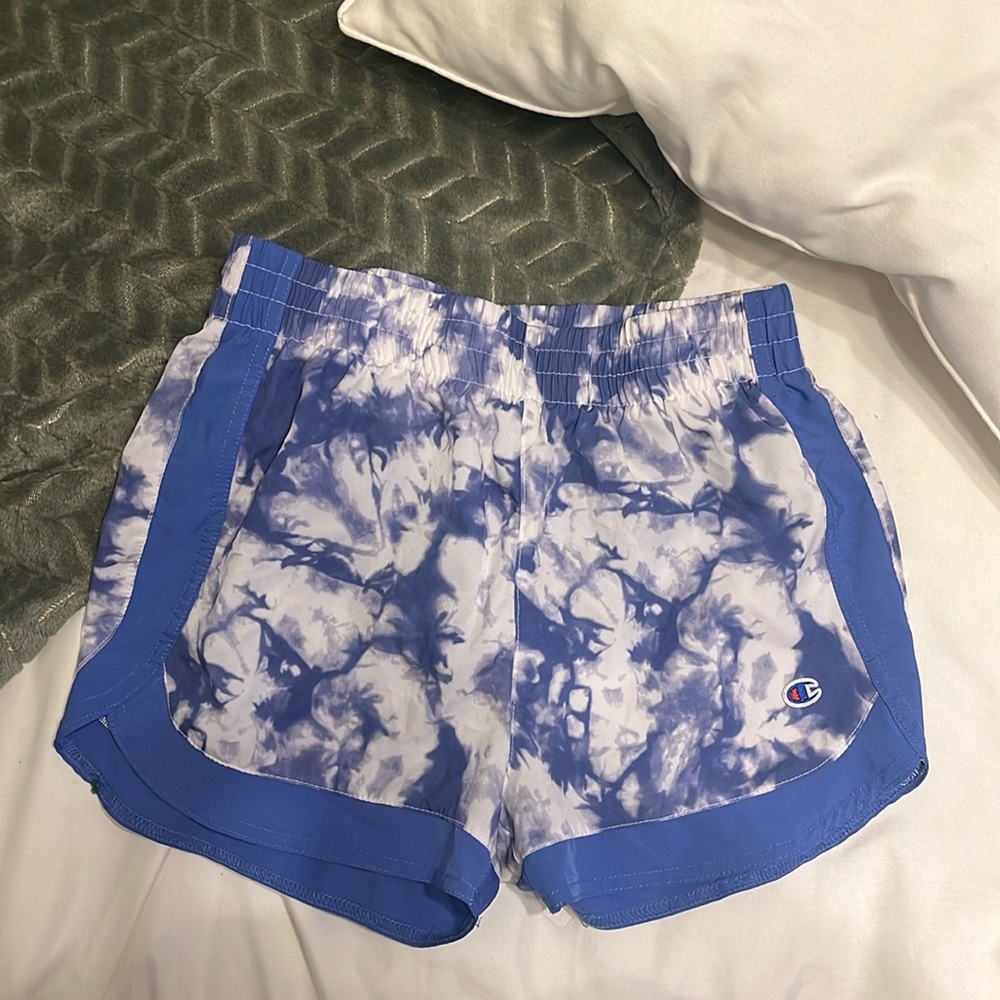 Purple Champion kids medium athletic shorts